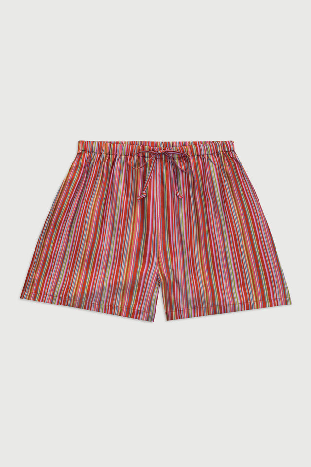 The Drawstring Short, Silk Twill